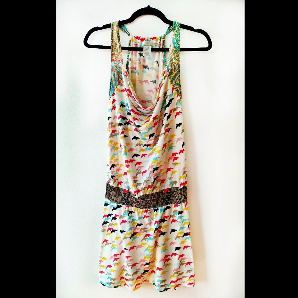 DEPT Birds of Paradise Multicolour Drop Waist Dress